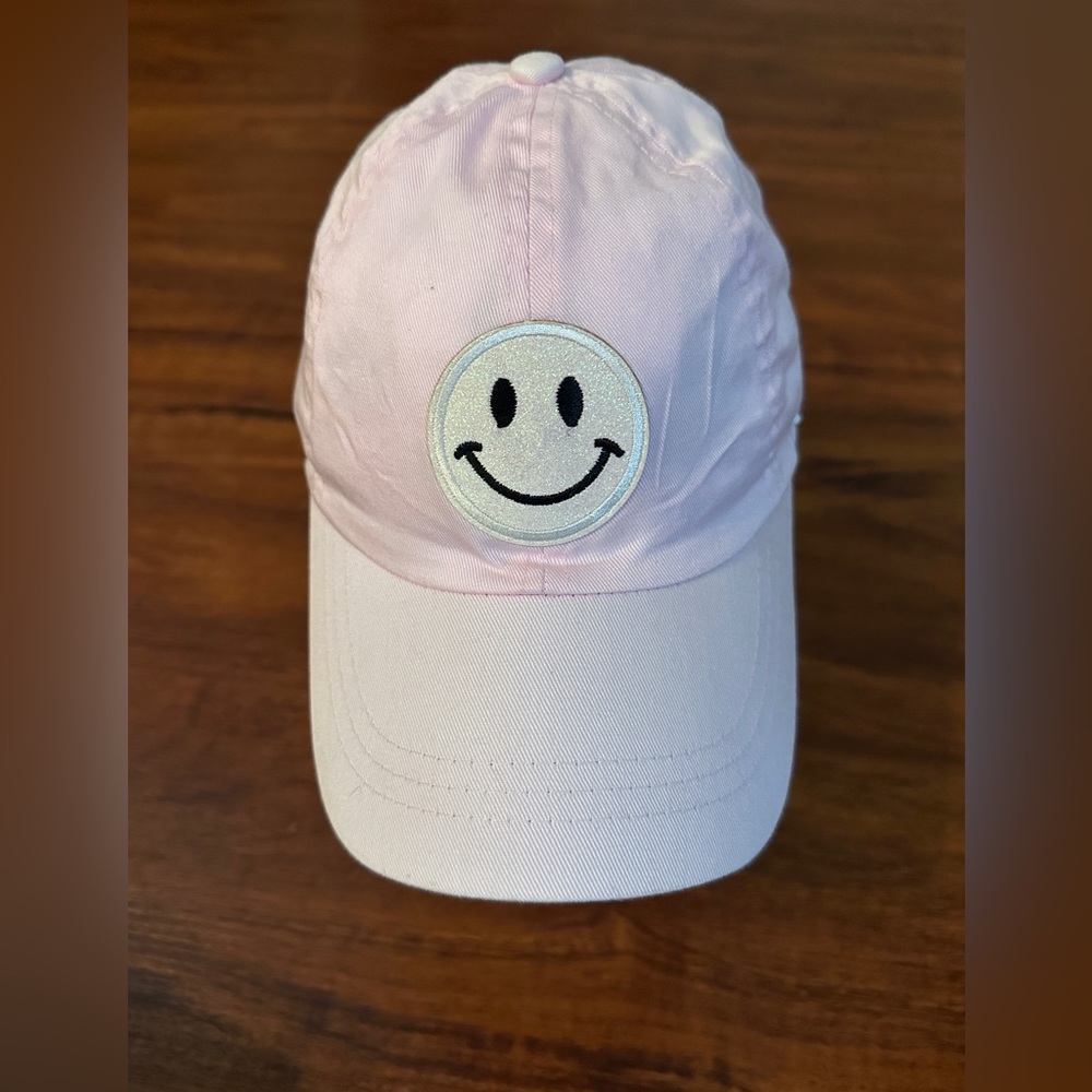 Baseball Hat adult size Velcro and slide closure Ladies smiley face ligh…